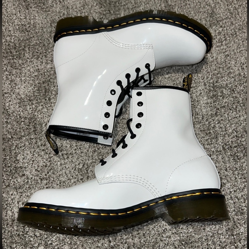 White and black Docs. Size 11 in women’s. NWOT